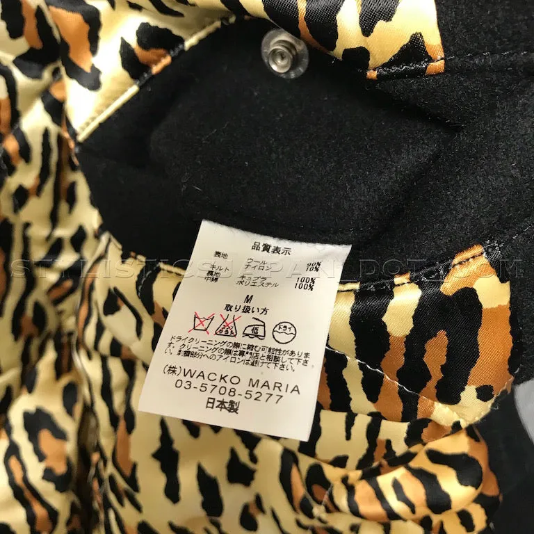 [M] Wacko Maria Guilty Parties Wool Stadium Jacket Black
