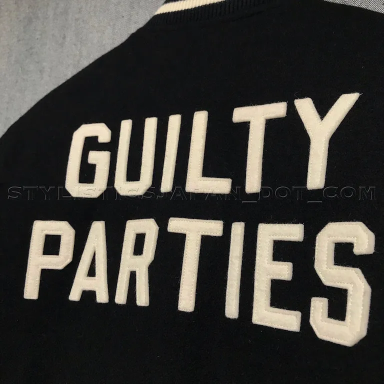 [M] Wacko Maria Guilty Parties Wool Stadium Jacket Black