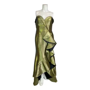 MAC DUGGAL 67662D Gold Bustier Gown Size 18