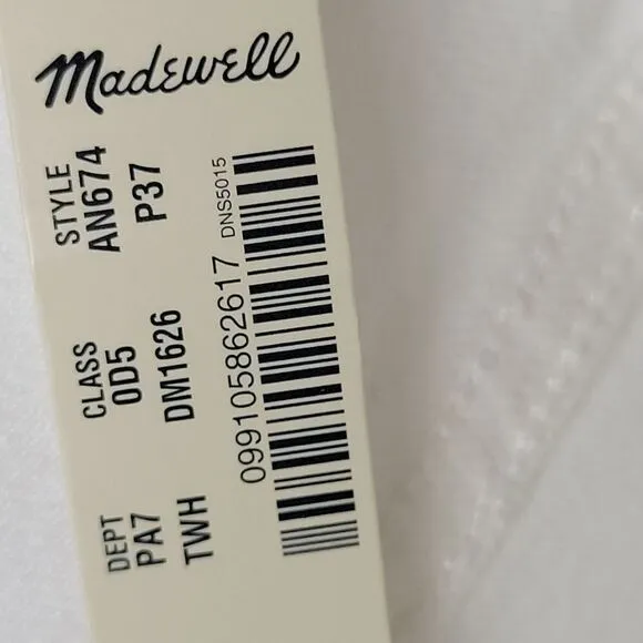 Madewell Crop Petite Slim Wide-Leg Jeans White 37 petite