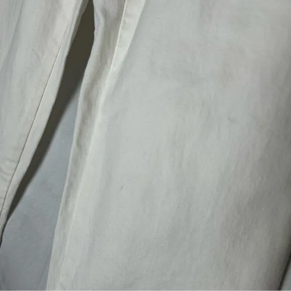 Madewell Emmett Wide Leg Crop White Jeans Size 25 Petite