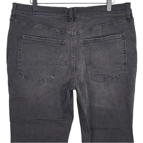 Madewell Jeans 32 PETITE NWT Mid Rise Kick Out Boot Cut Western Stretch Denim