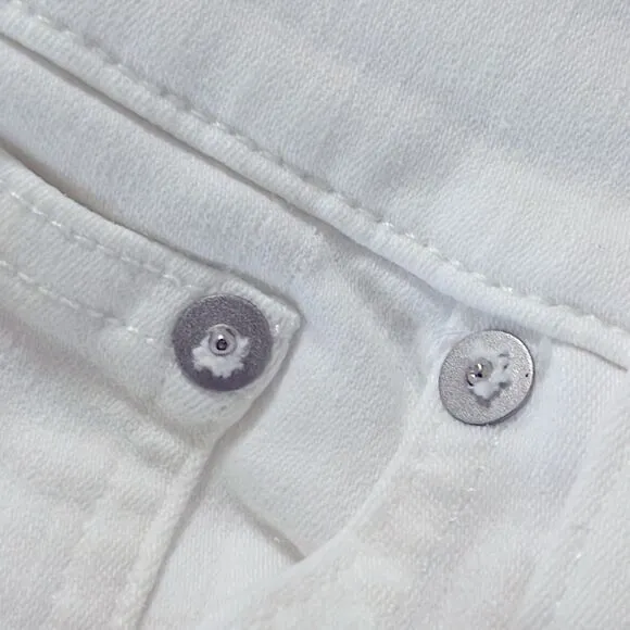 Madewell NWT Petite Kick Out Crop Jeans 29P Mid Rise in Pure White