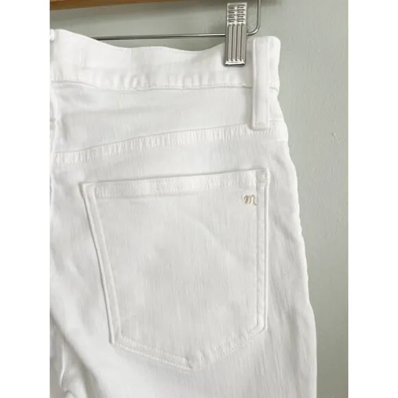 Madewell | NWT | Petite Kick Out Crop Jeans in Pure White | Sz 25P
