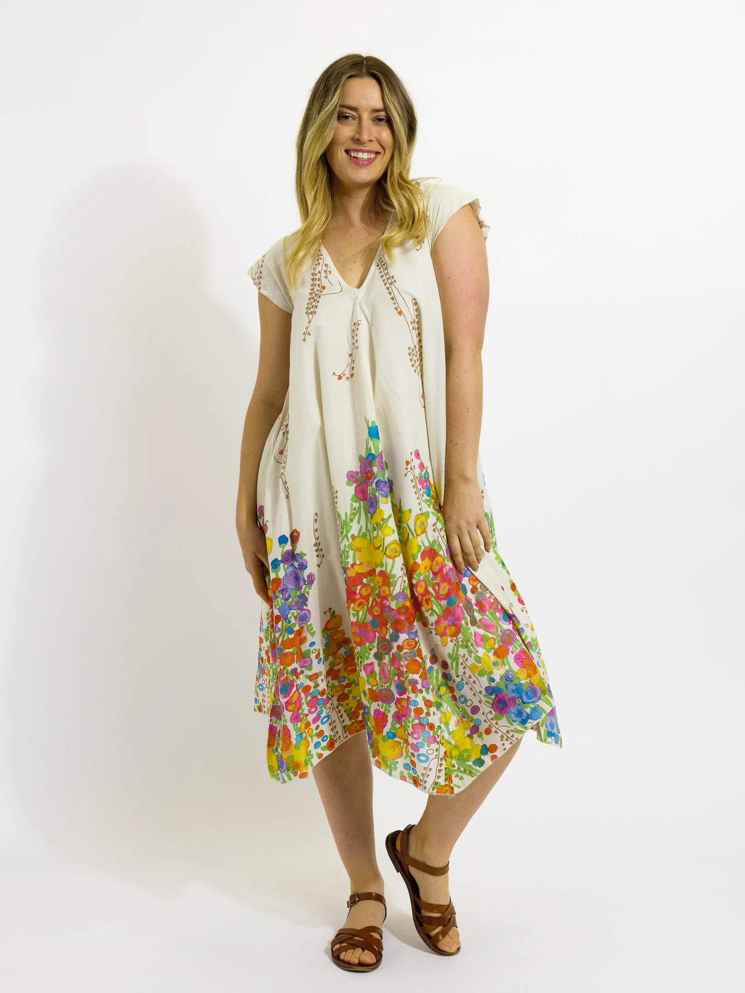 Maheno Dress in Vanilla Spring