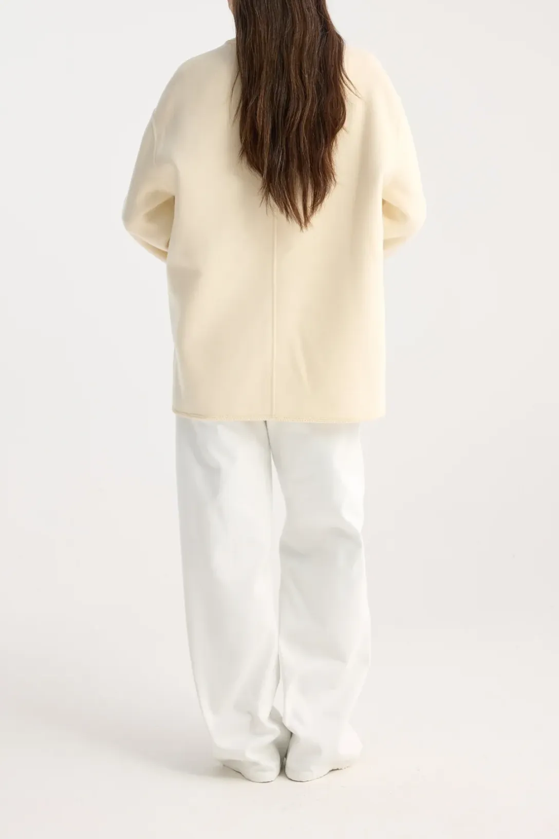 Mandarin Closure Double-Faced Jacket | Off White