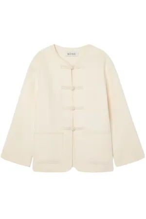 Mandarin Closure Double-Faced Jacket | Off White
