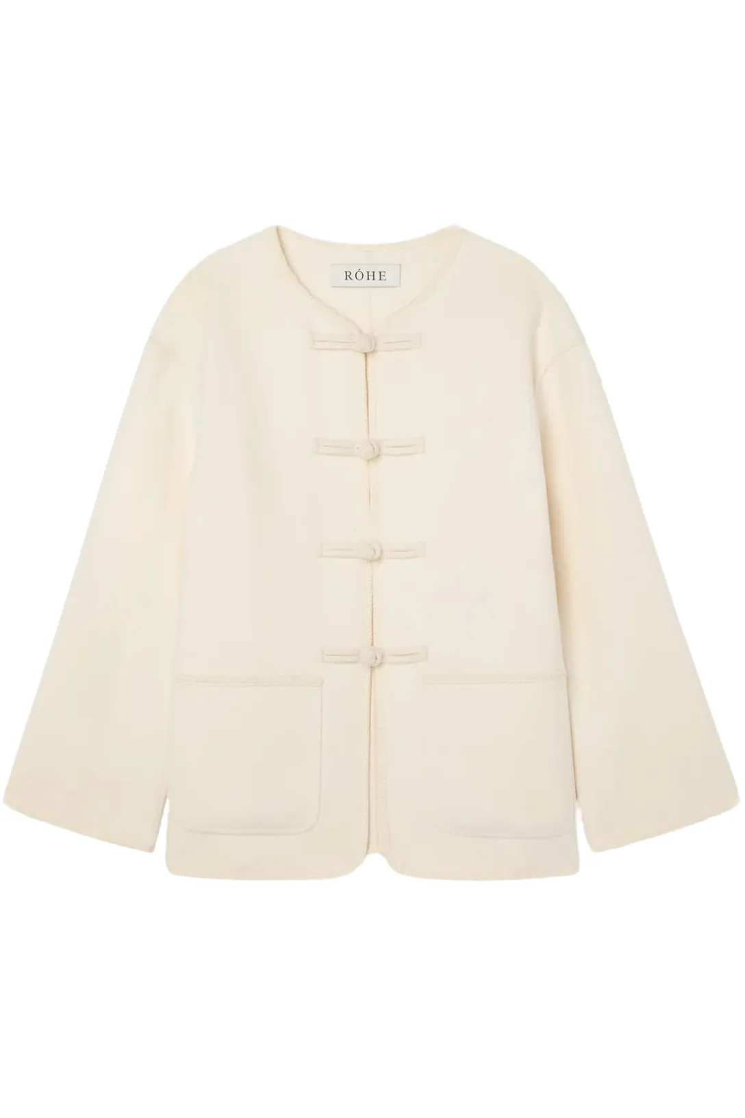 Mandarin Closure Double-Faced Jacket | Off White