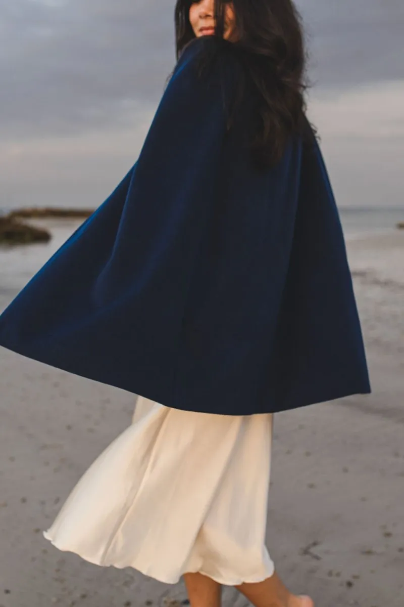 Marina Cape in Navy