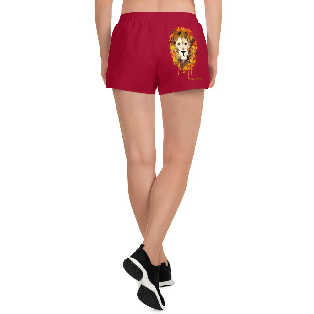 Maroon Women's Athletic Shorts