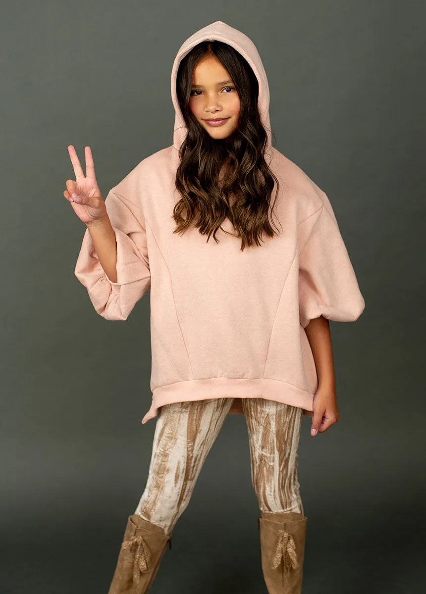 Maty Hoodie in Heather Blush