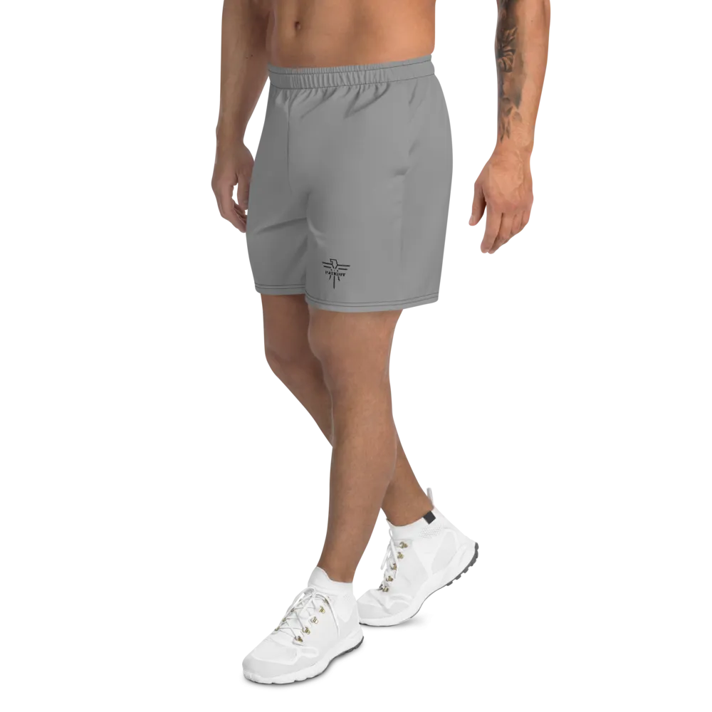 Men Athletic Long Shorts Grey