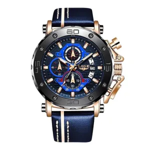 Men Luxury Sport Leather Quartz Watch