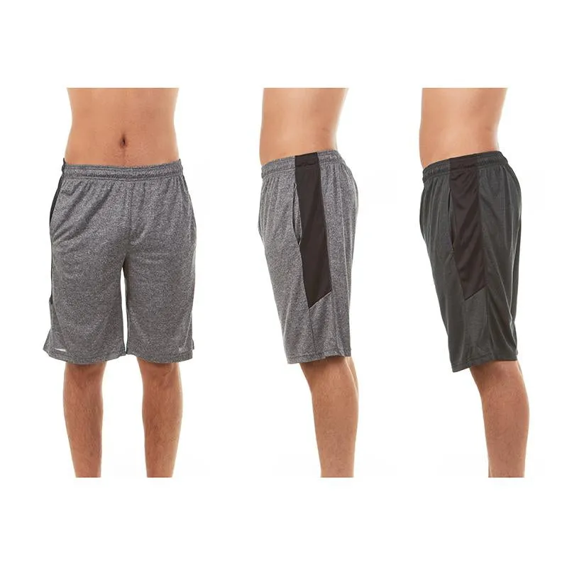 Men’s Active Athletic Dry Fit Performance Shorts (2-Pack)