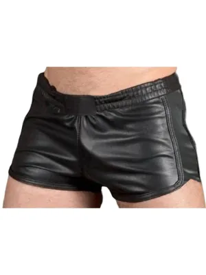 Men’s Athletic Leather Shorts