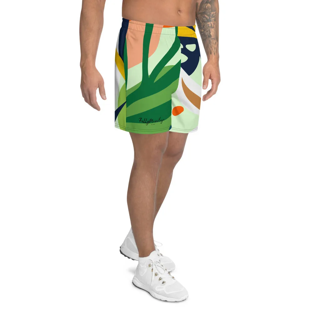 Men's Athletic Long Botanical Shorts