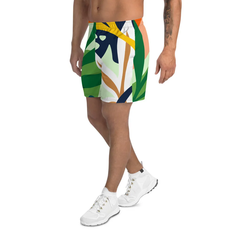 Men's Athletic Long Botanical Shorts