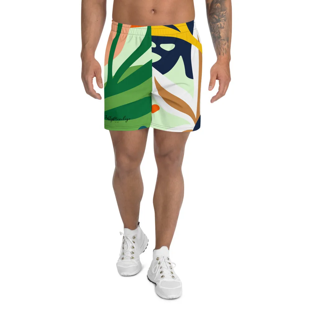 Men's Athletic Long Botanical Shorts