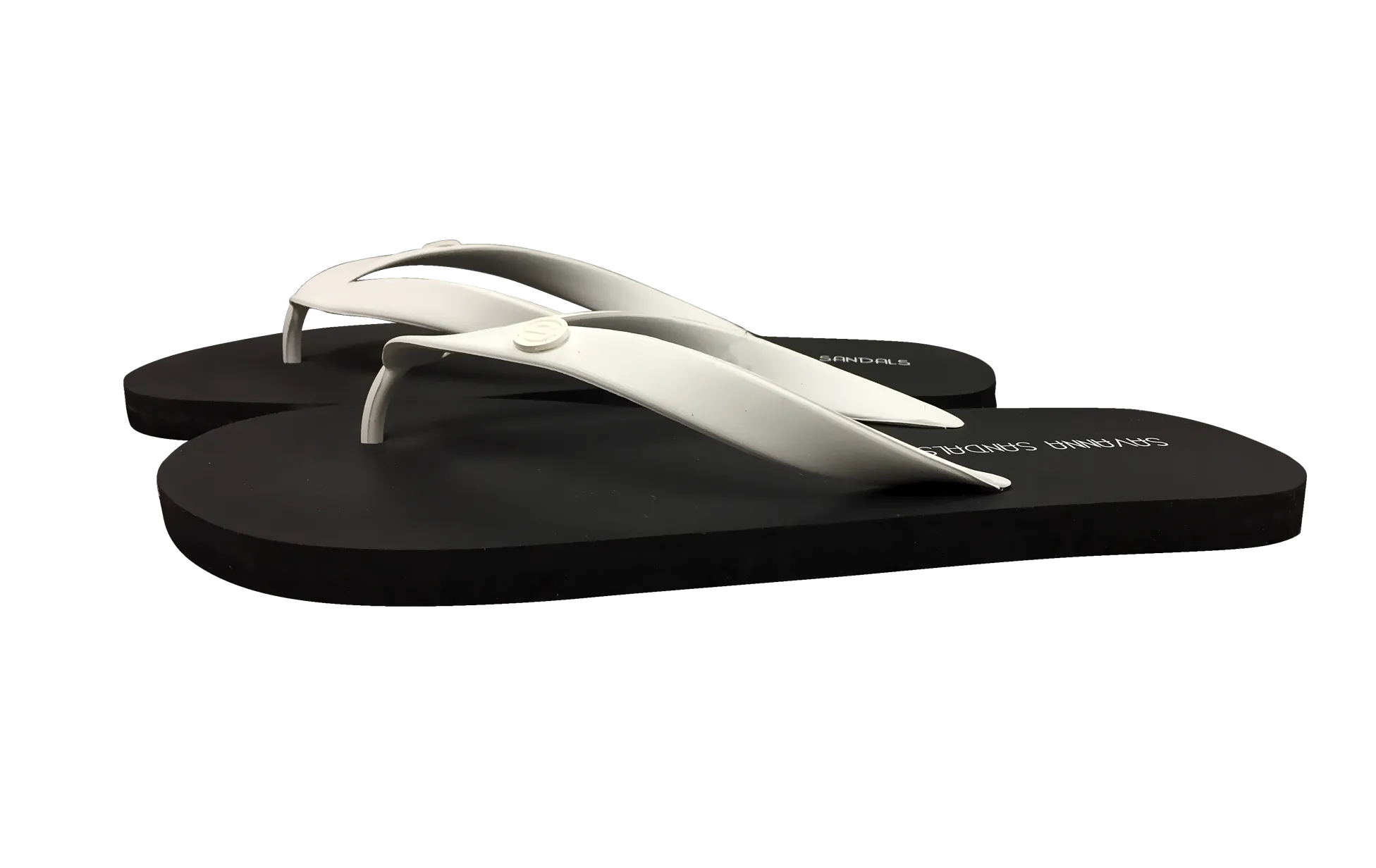 Men's Black and White Shower Sandals