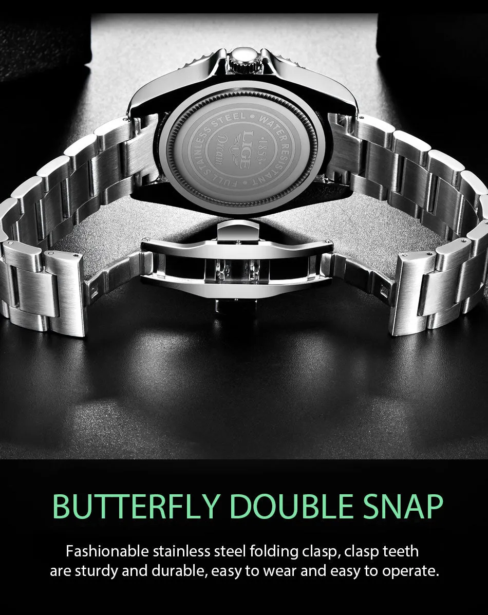 Mens  Business Waterproof Quartz Wrist Watch