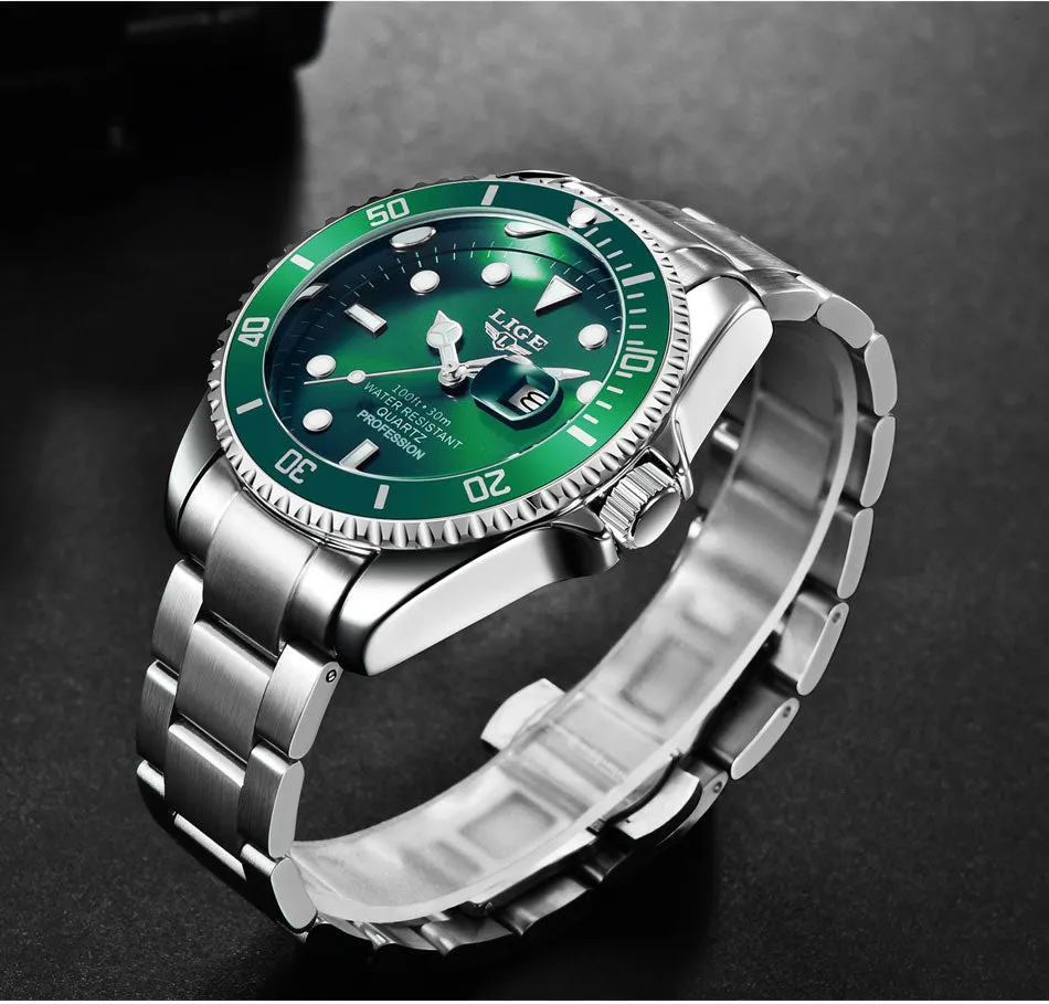 Mens  Business Waterproof Quartz Wrist Watch