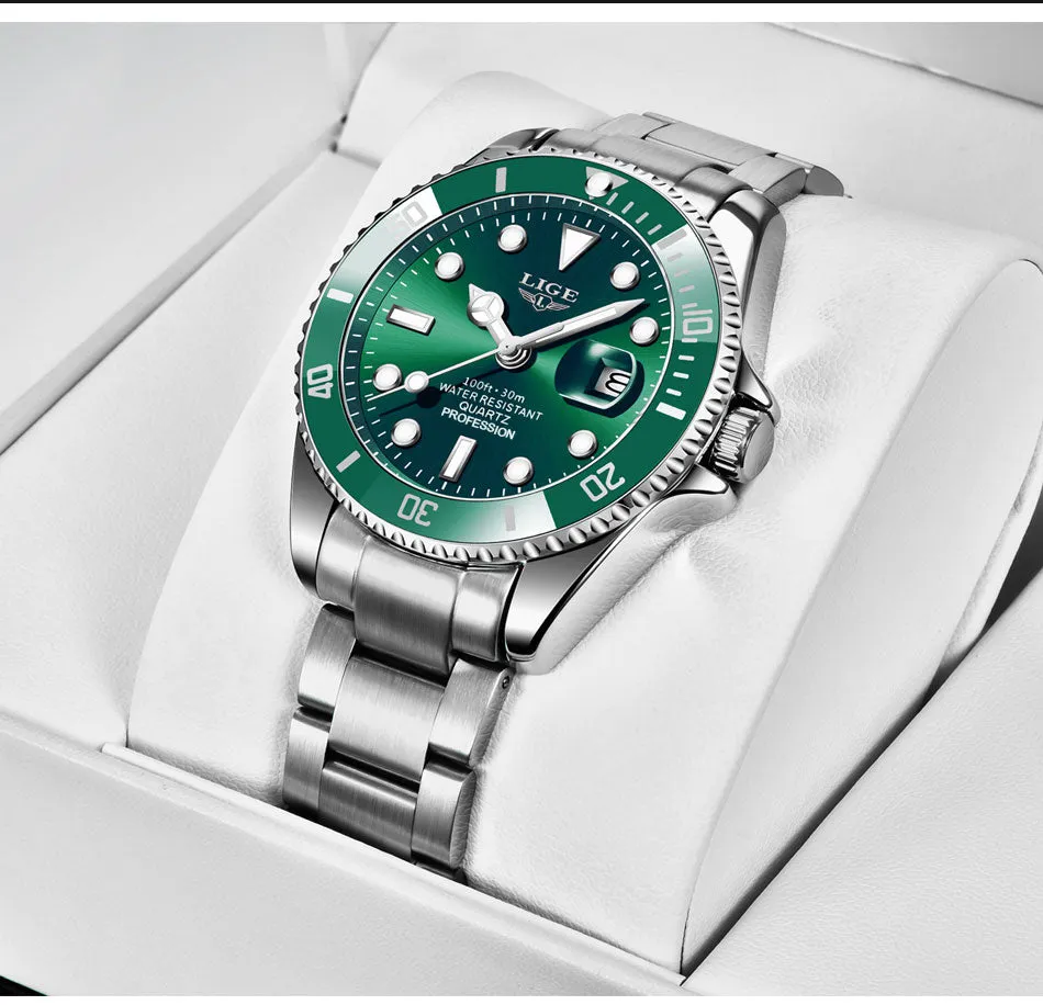 Mens  Business Waterproof Quartz Wrist Watch