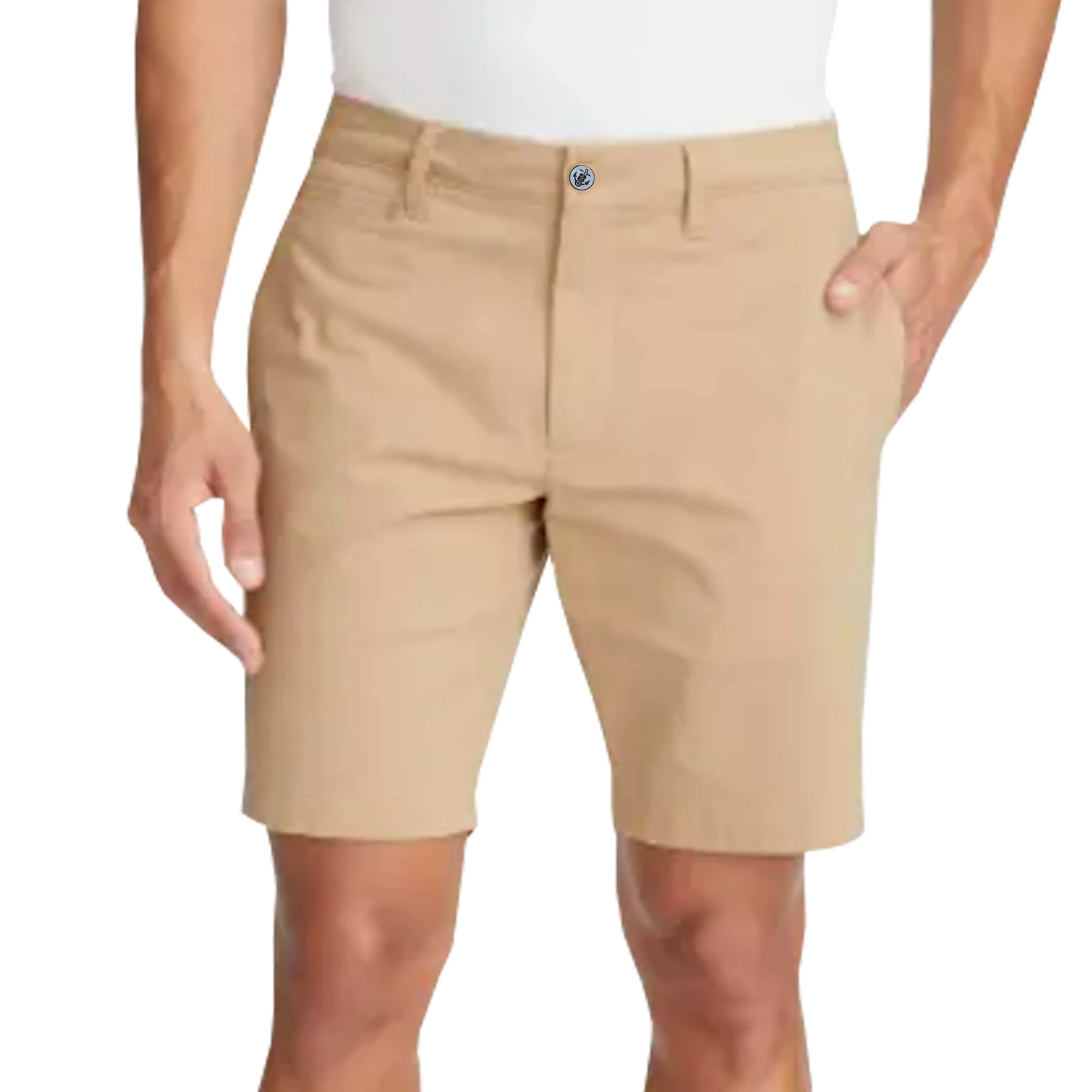 Men's Cotton Stretch Chino Shorts - Sand