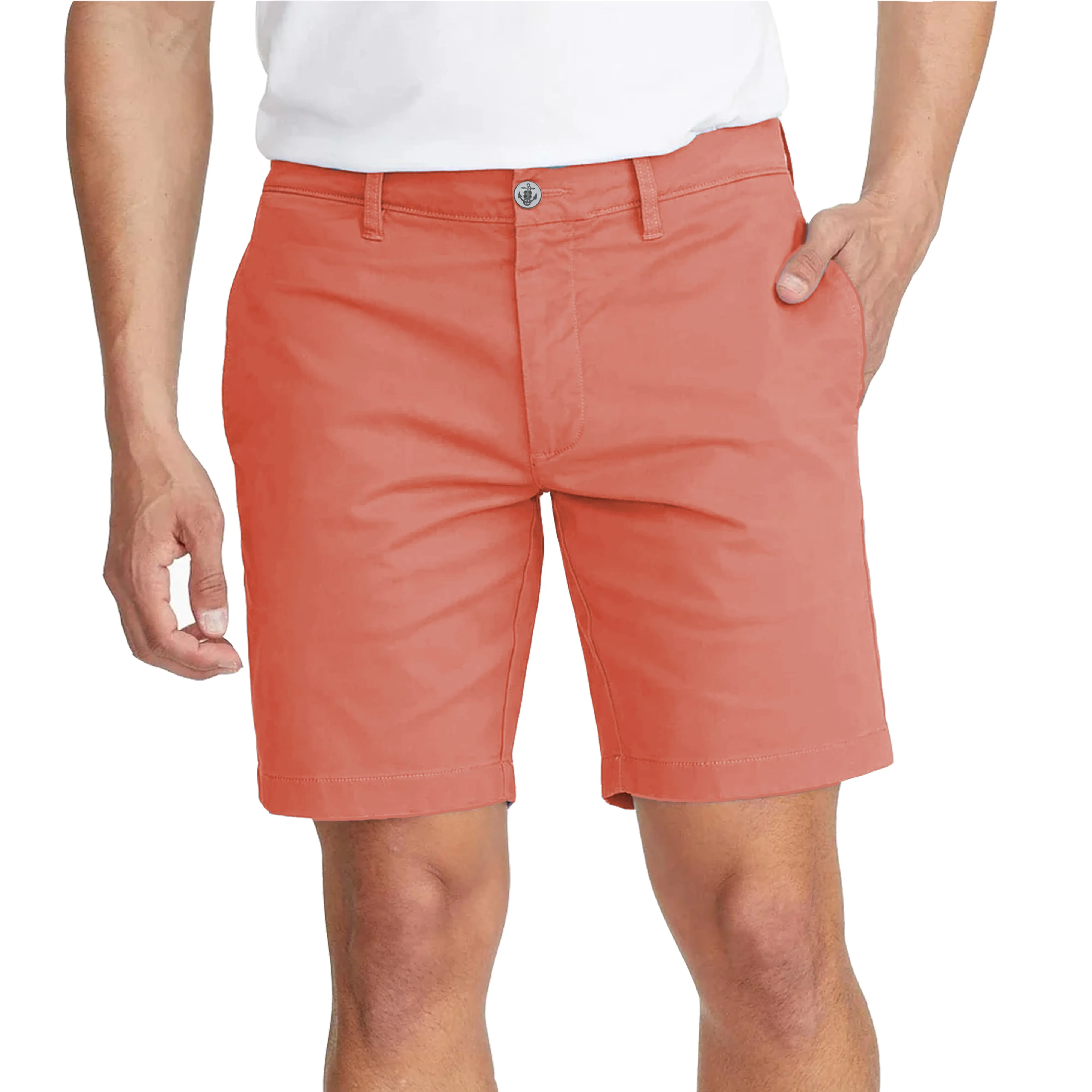 Men's Cotton Stretch Chino Shorts - Terracotta