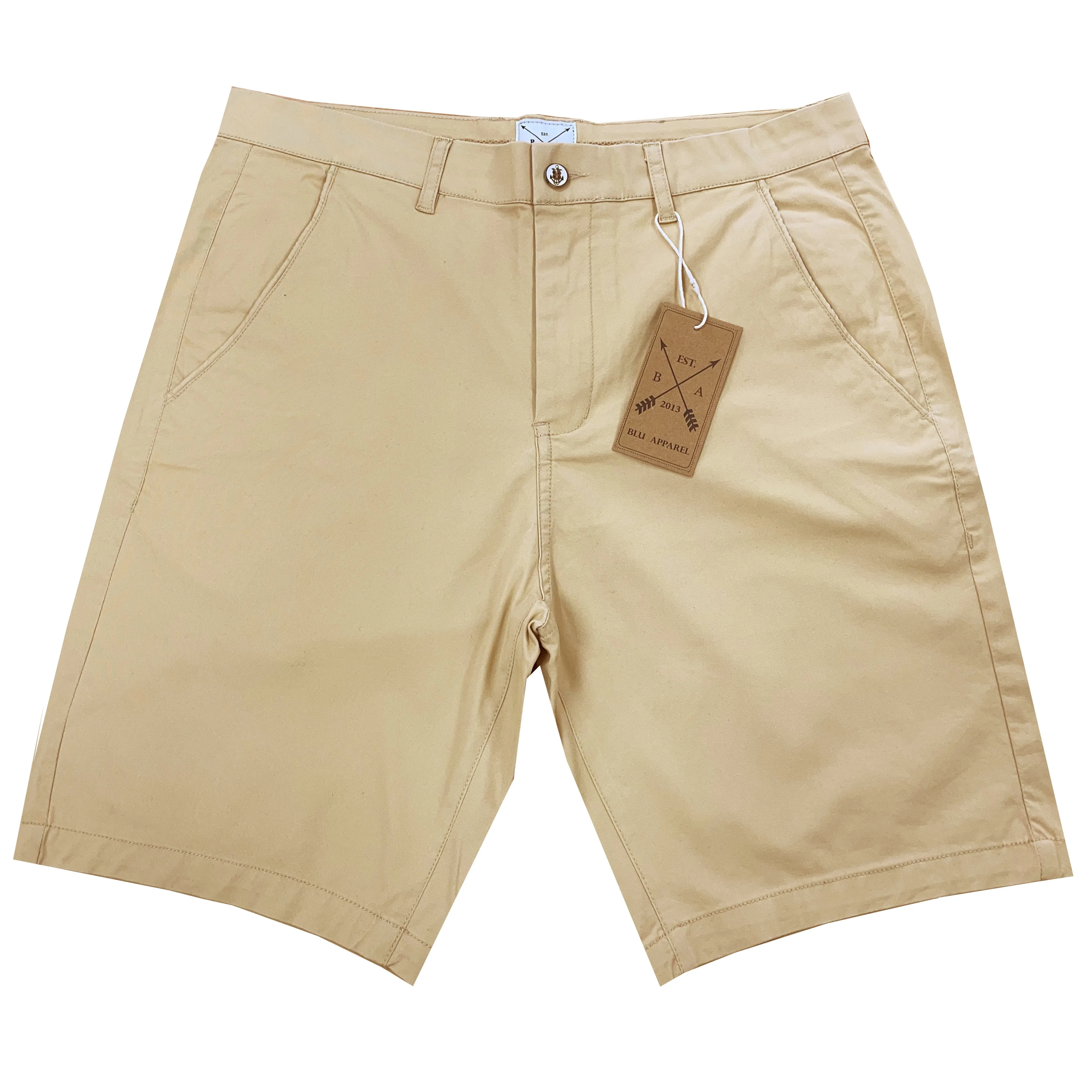 Men's Cotton Stretch Chino Shorts - Terracotta
