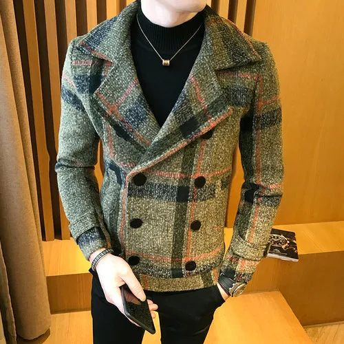 Men's Double-Breasted Fashion Coat Up To 5XL