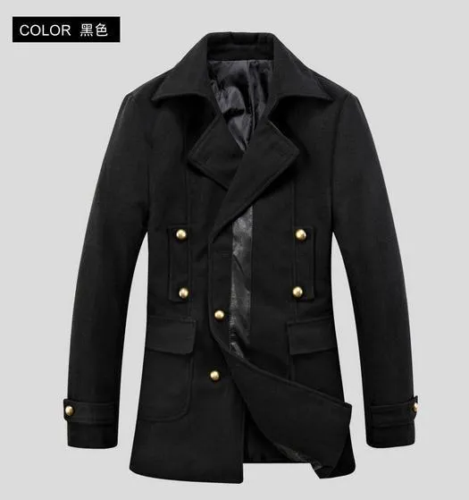 Men's Double Breasted Lapel Jacket In 6 Colors