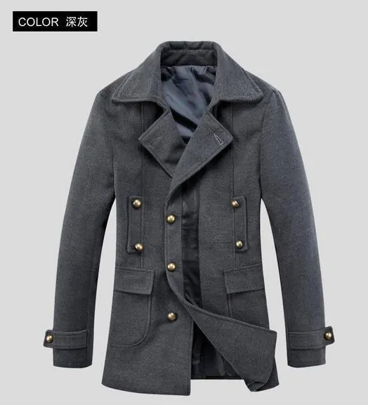 Men's Double Breasted Lapel Jacket In 6 Colors
