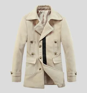 Men's Double Breasted Lapel Jacket In 6 Colors