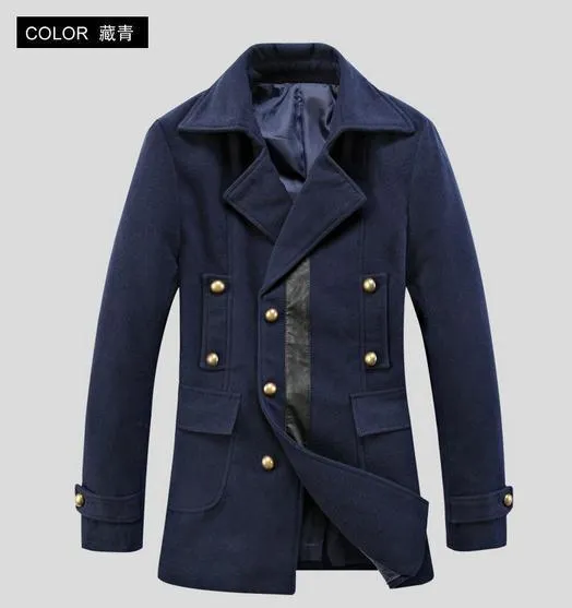 Men's Double Breasted Lapel Jacket In 6 Colors
