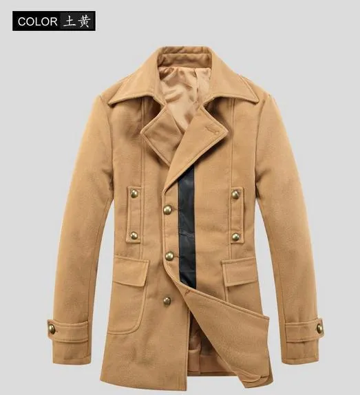 Men's Double Breasted Lapel Jacket In 6 Colors