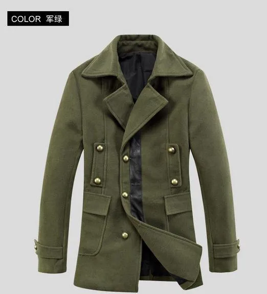 Men's Double Breasted Lapel Jacket In 6 Colors