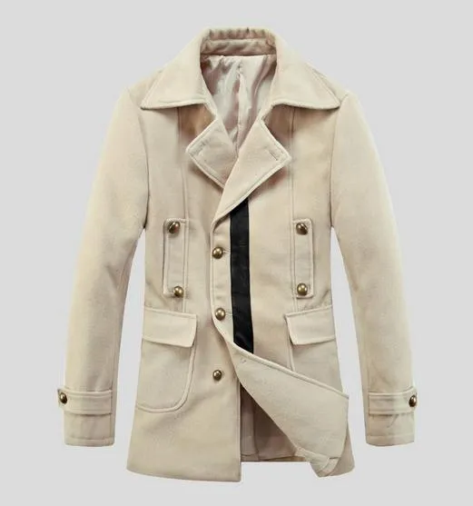 Men's Double Breasted Lapel Jacket In 6 Colors