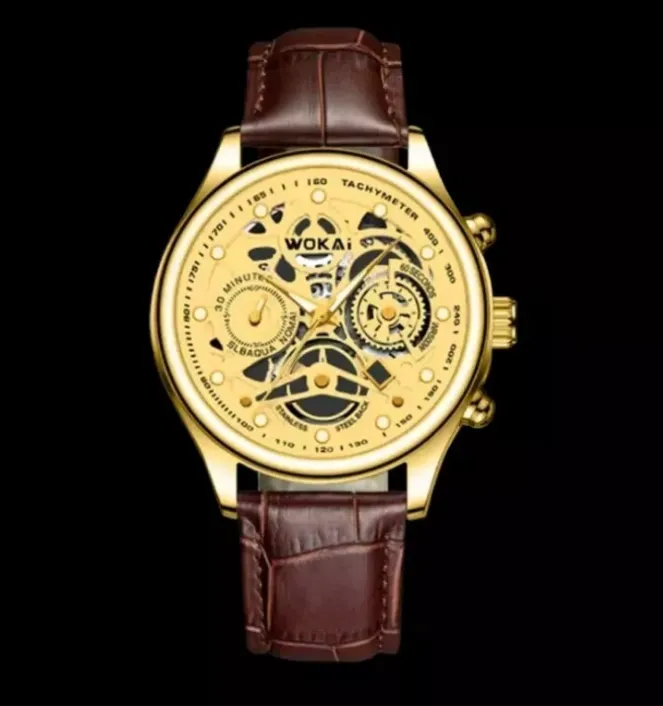 Men's Quartz Luxury Dial Sport Fashion Wrist Watch Leather Strap