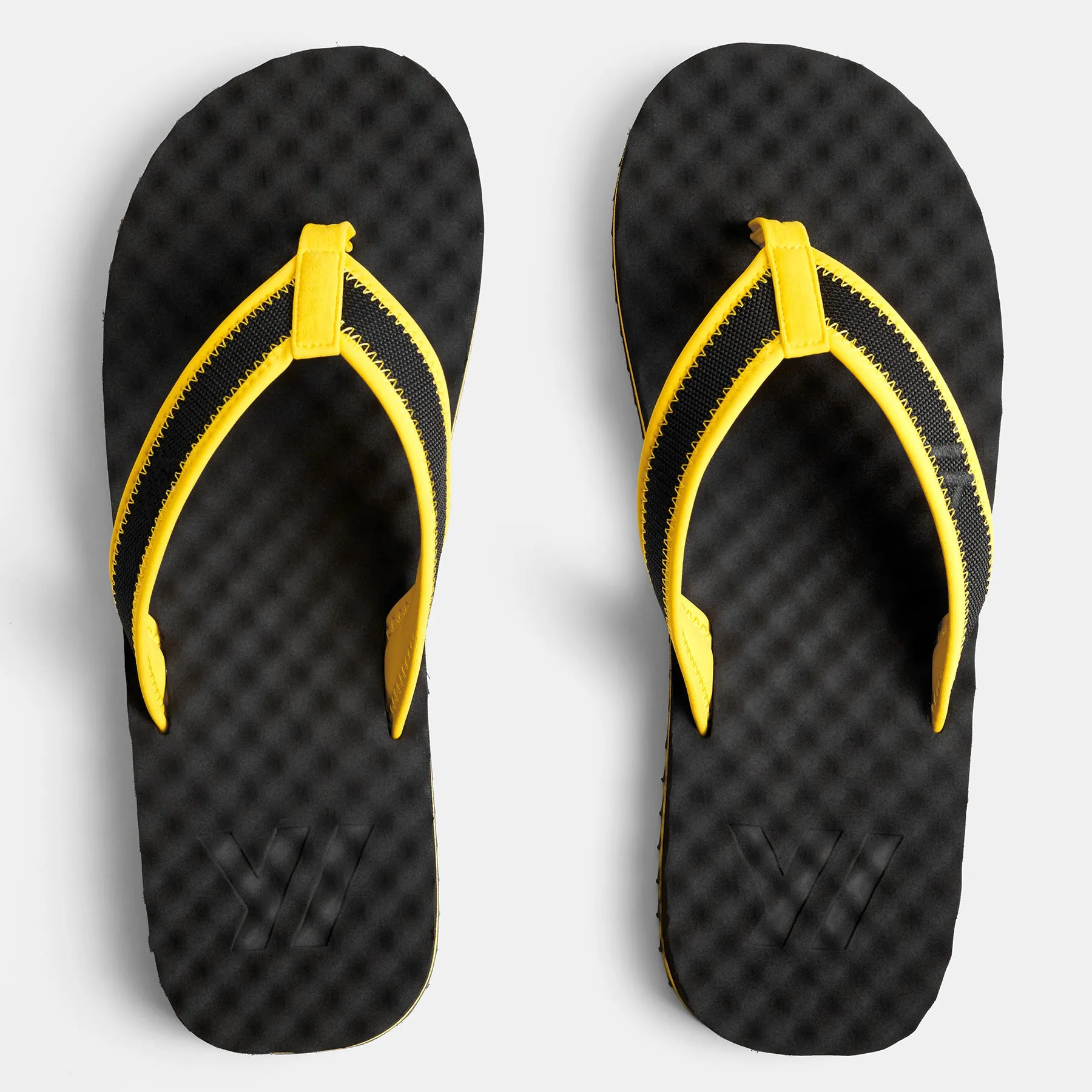 Men's Sport Flip Flop - Black/Yellow