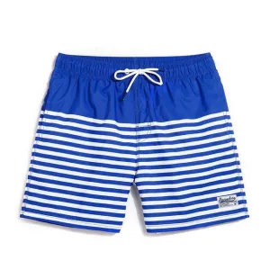 Men's Striped Swim Board Shorts