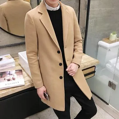 Men's Thick Warm Business Coat Up To 5XL