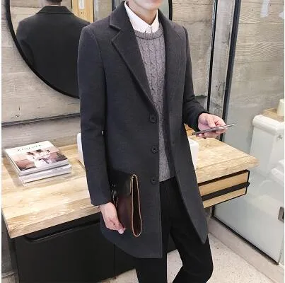 Men's Thick Warm Business Coat Up To 5XL