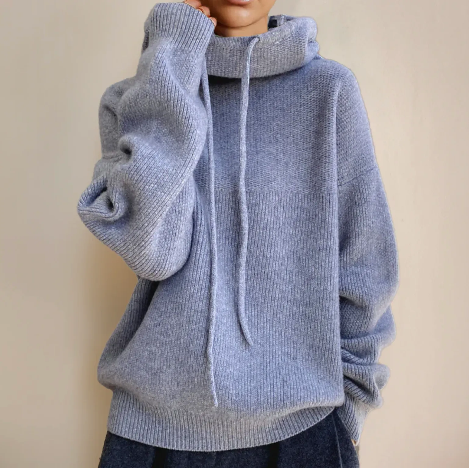 MERINO WOOL TURTLENECK PULLOVER