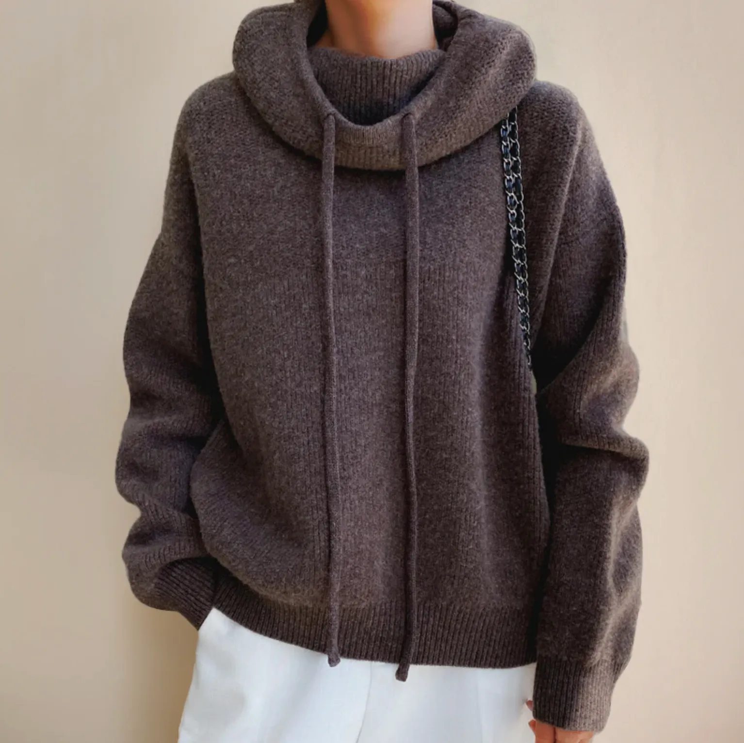 MERINO WOOL TURTLENECK PULLOVER