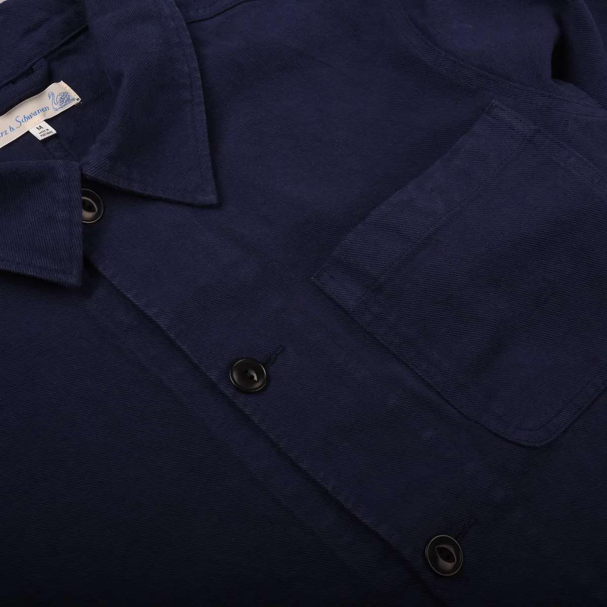 MERZ B. SCHWANEN CROPPED JKT08 UNISEX JACKET - INK BLUE
