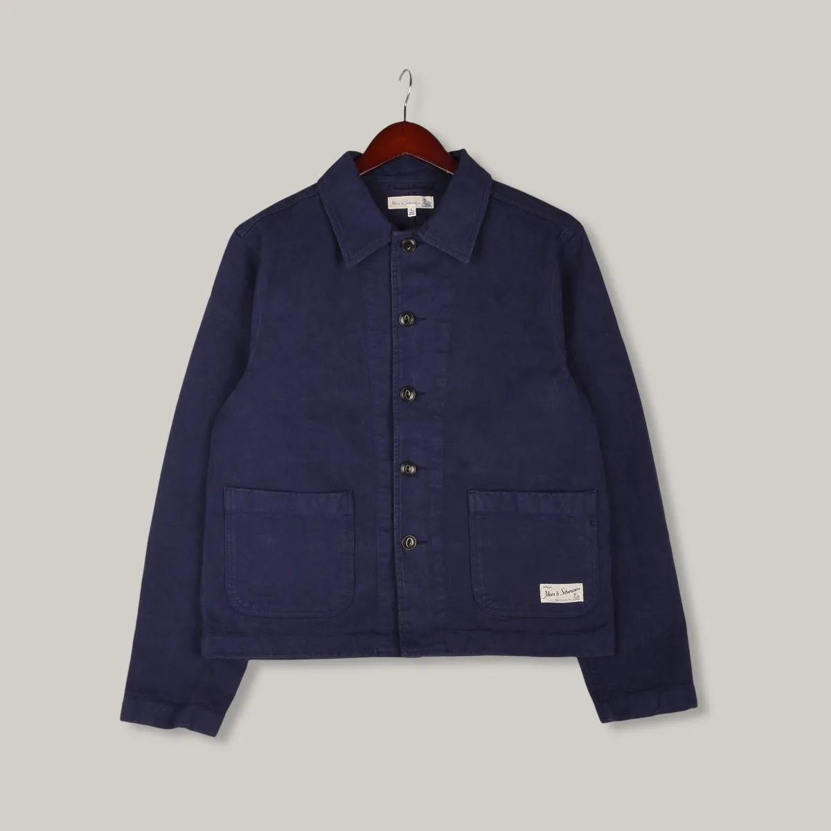MERZ B. SCHWANEN CROPPED JKT08 UNISEX JACKET - INK BLUE