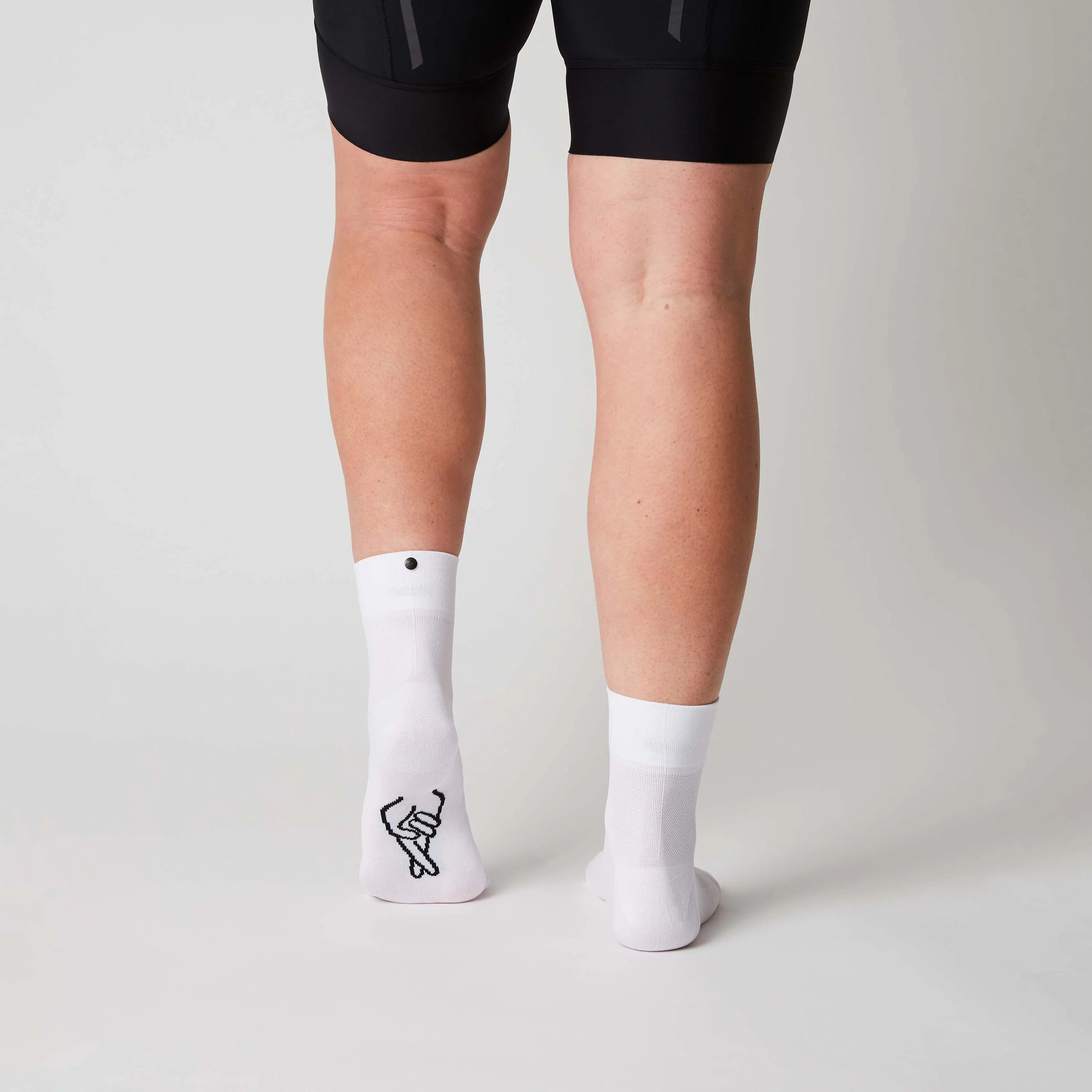 Mid High Socks - White