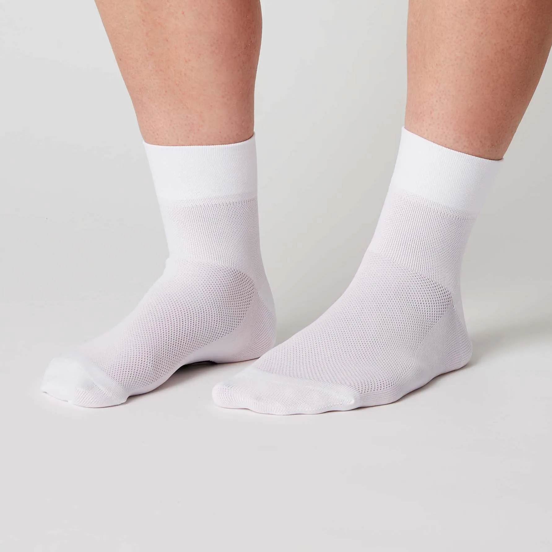 Mid High Socks - White