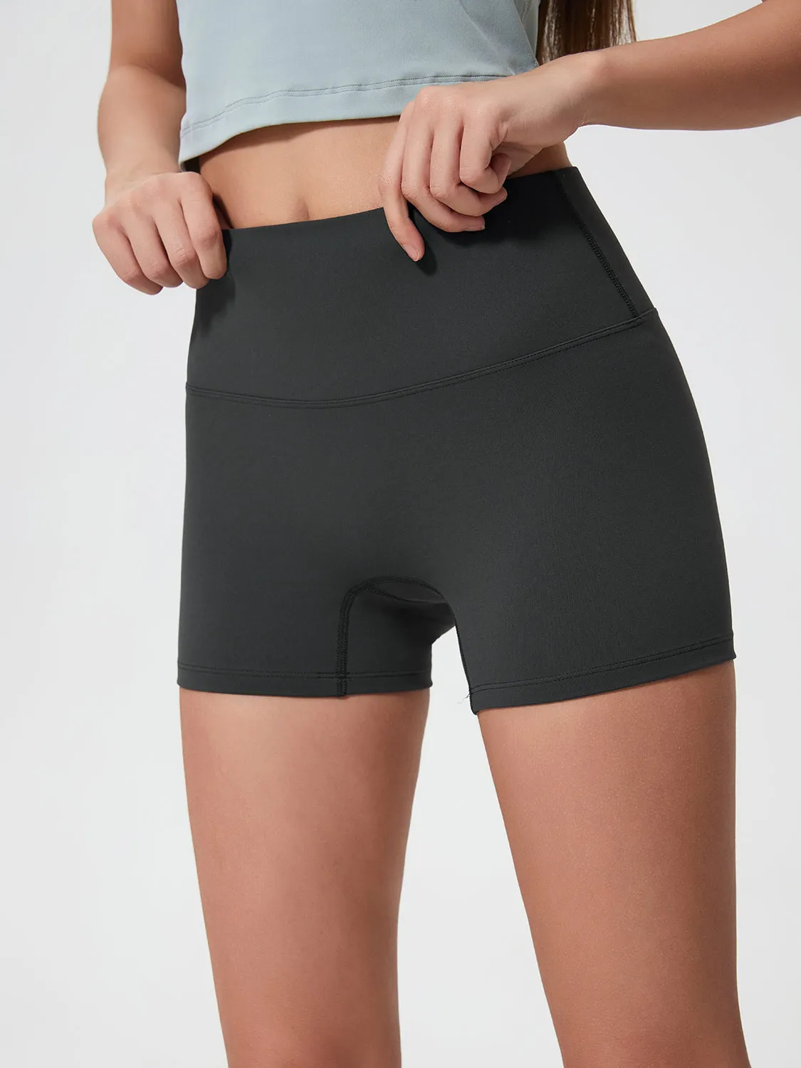 Millennia High Waist Active Shorts – Stretch & Comfort