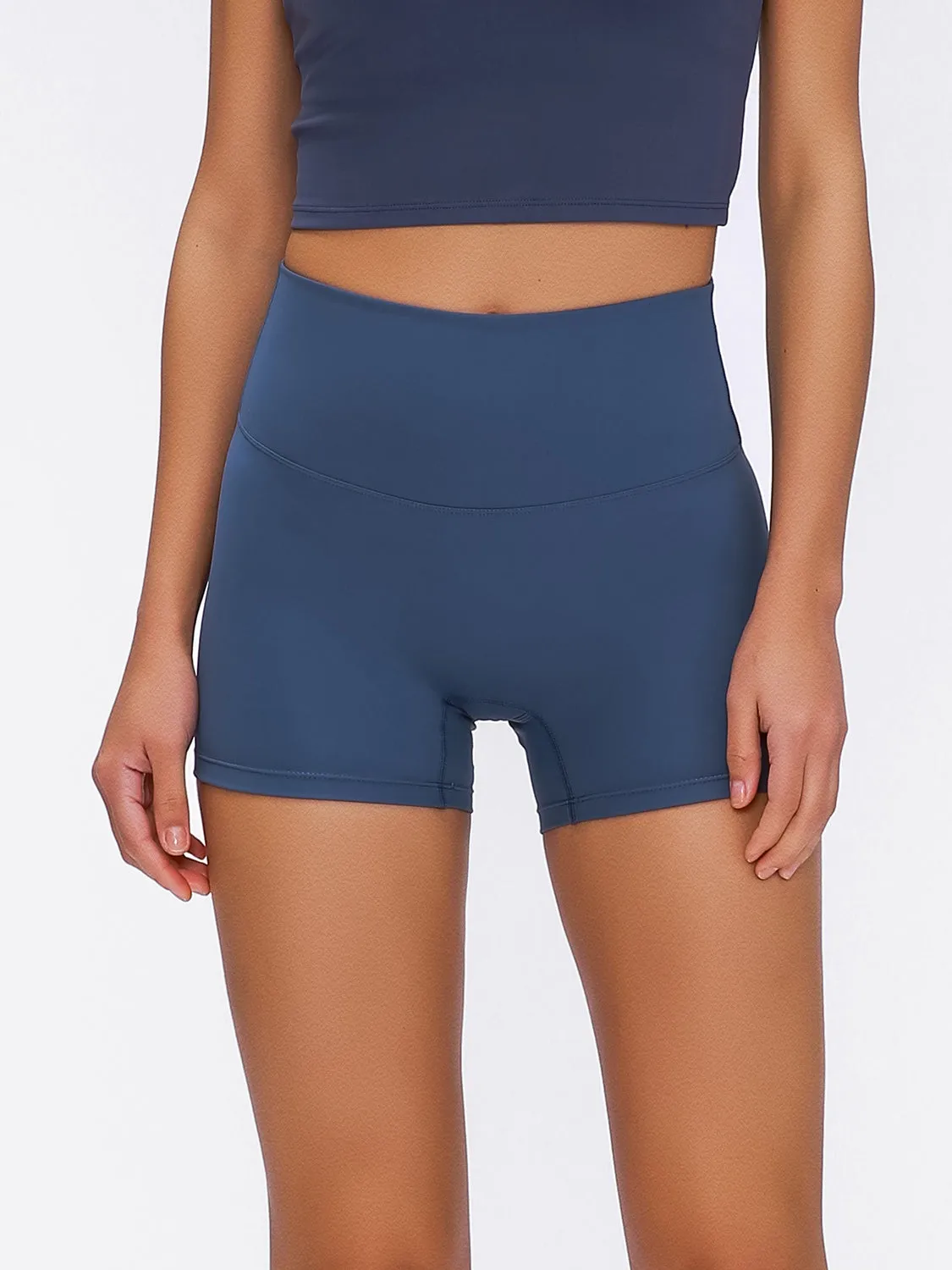 Millennia High Waist Active Shorts – Stretch & Comfort